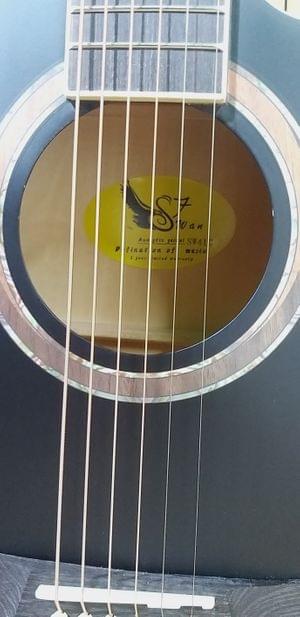 1581587801773-Swan7 SW41C Black Matt Acoustic Guitar(4).jpg